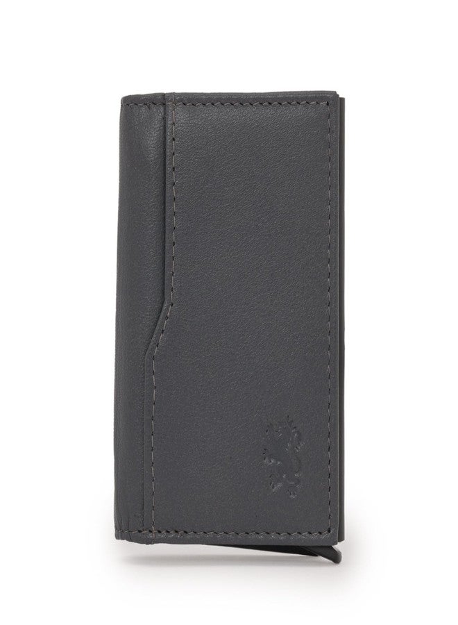 Red Tape Grey Slim Wallet for Men & Women | RFID Blocking Pop-Up Card Holder | Minimalist Design with Smart Pockets & One Pull Access - Image 1